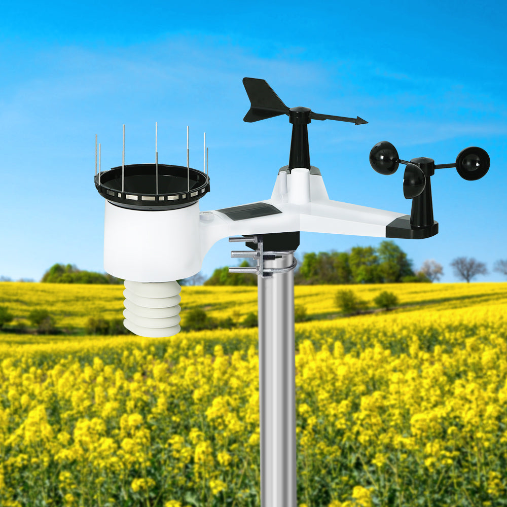 Devanti Weather Station Indoor Outdoor Wireless WiFi Professional Solar Sensor - ShopFrenzy