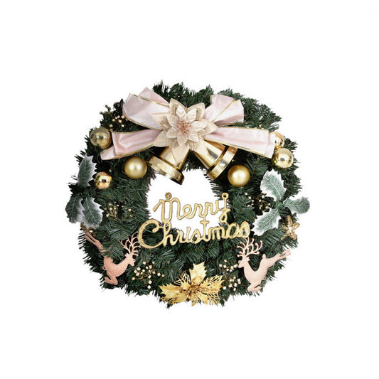 Jingle Jollys Christmas Wreath 60CM Garland Flowers Baubles Party Decorations - ShopFrenzy