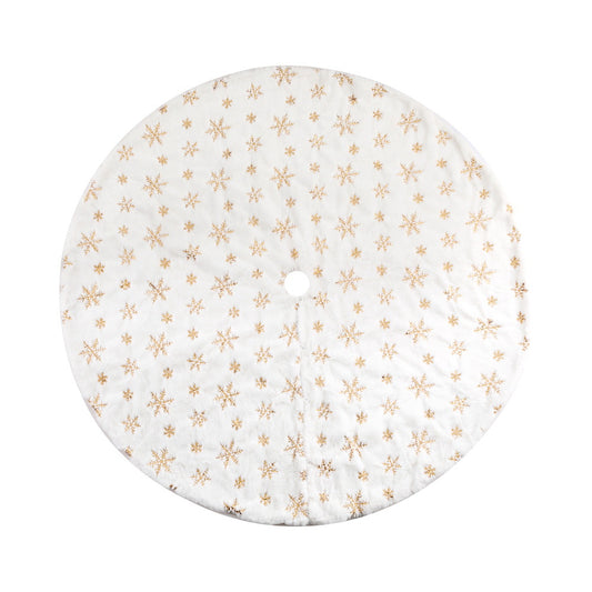 Jingle Jollys Christmas Tree Skirt 120cm Snowflake Ornaments Xmas Decorations - ShopFrenzy