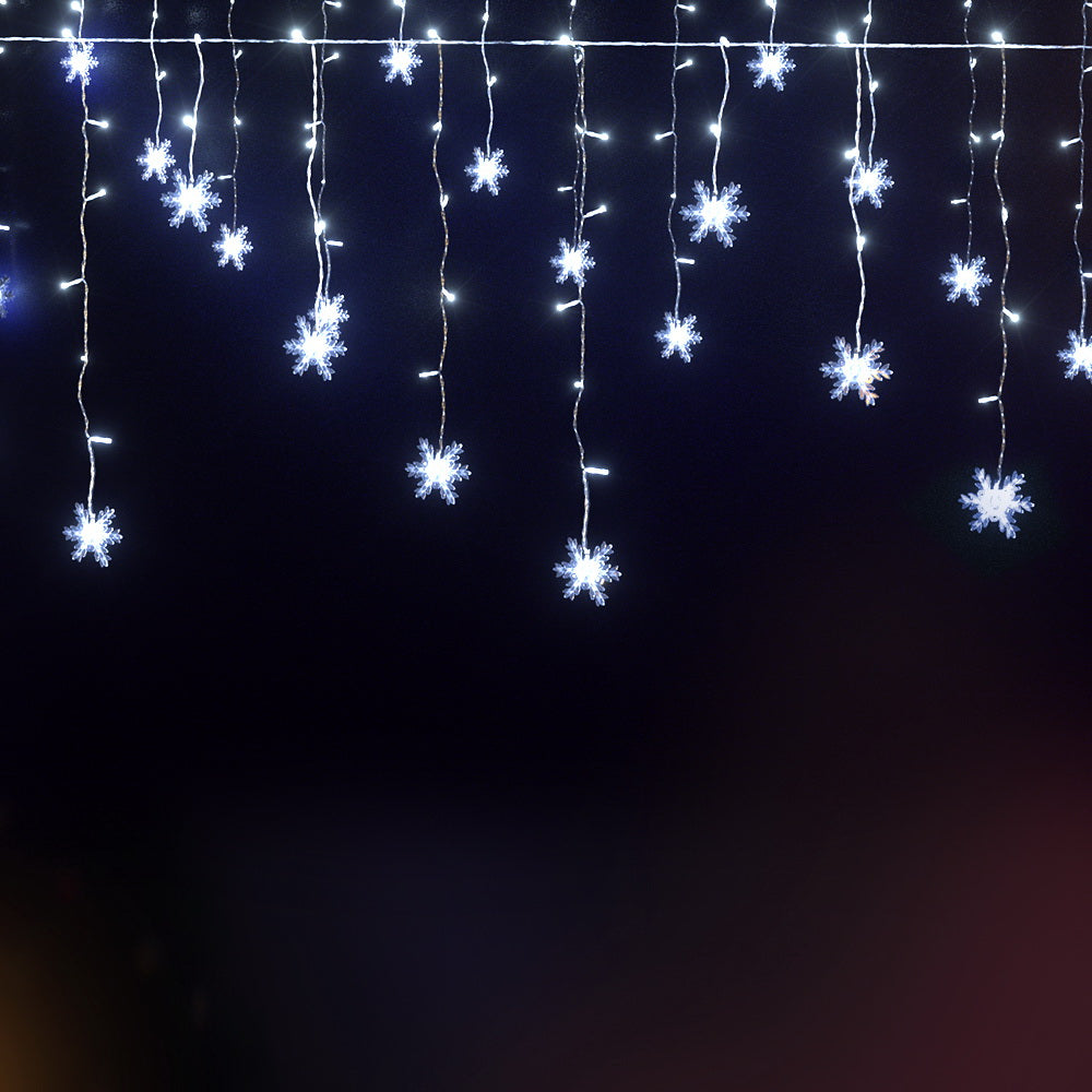 Jingle Jollys Christmas Lights 80 LED 3M Icicle Light Snow Decorations - ShopFrenzy