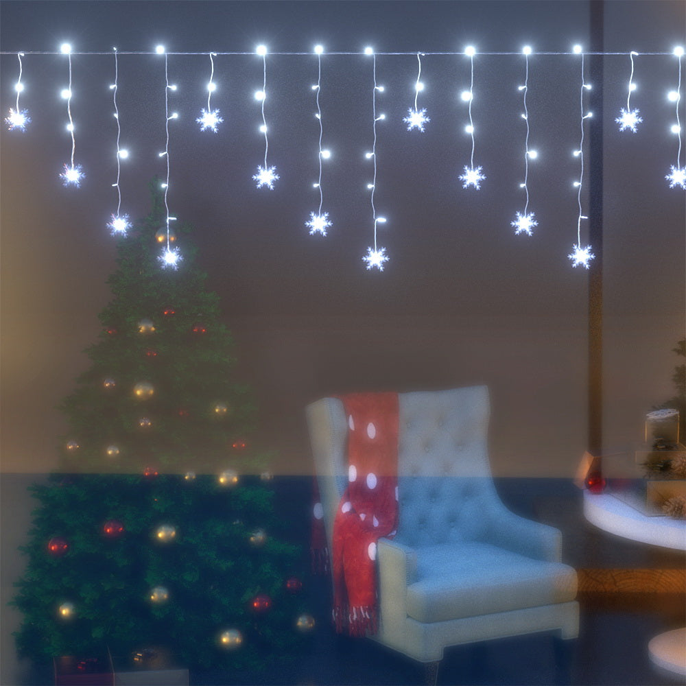 Jingle Jollys Christmas Lights 80 LED 3M Icicle Light Snow Decorations - ShopFrenzy