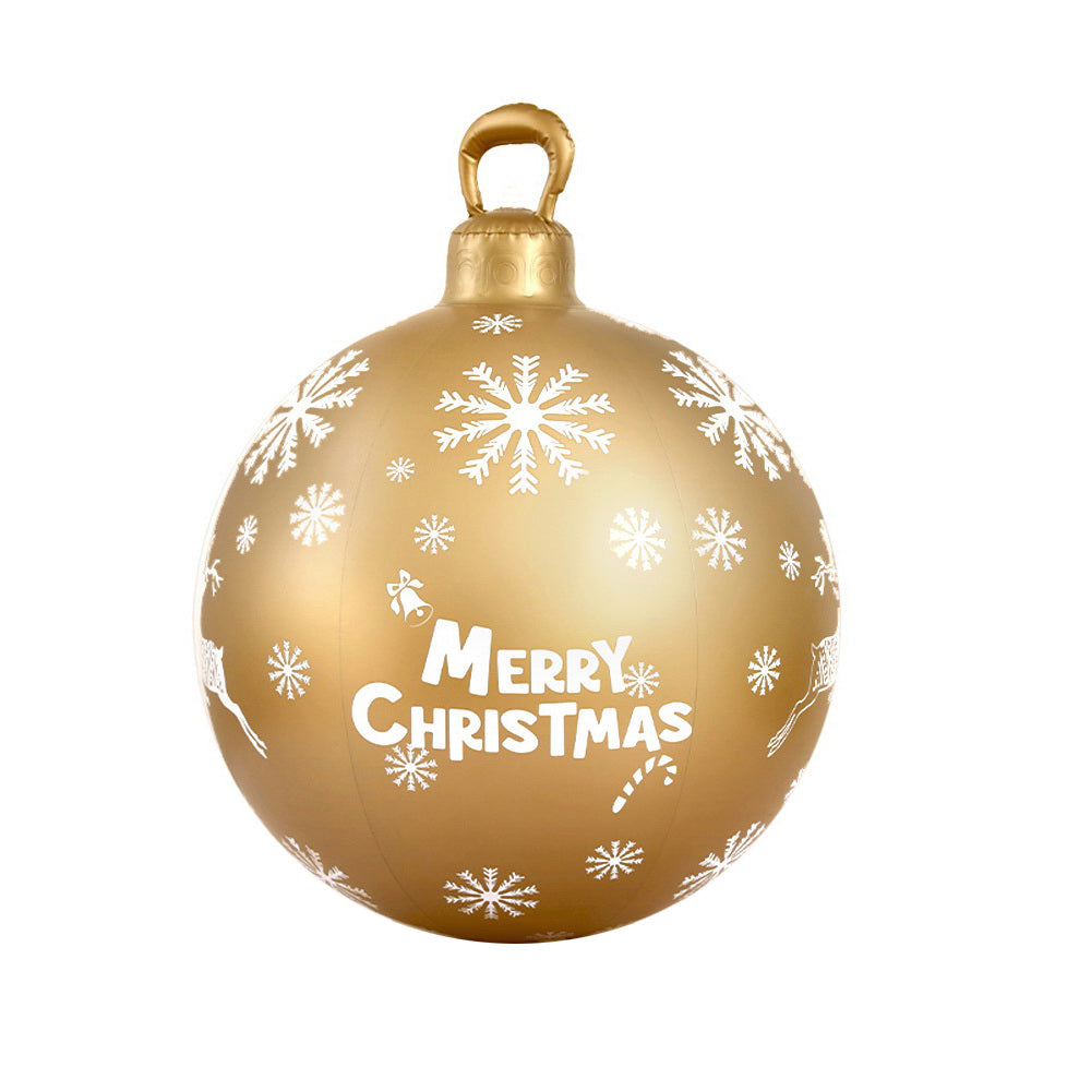 Jingle Jollys Christmas Inflatable Ball Bauble 60cm Outdoor Decoration Gold - ShopFrenzy