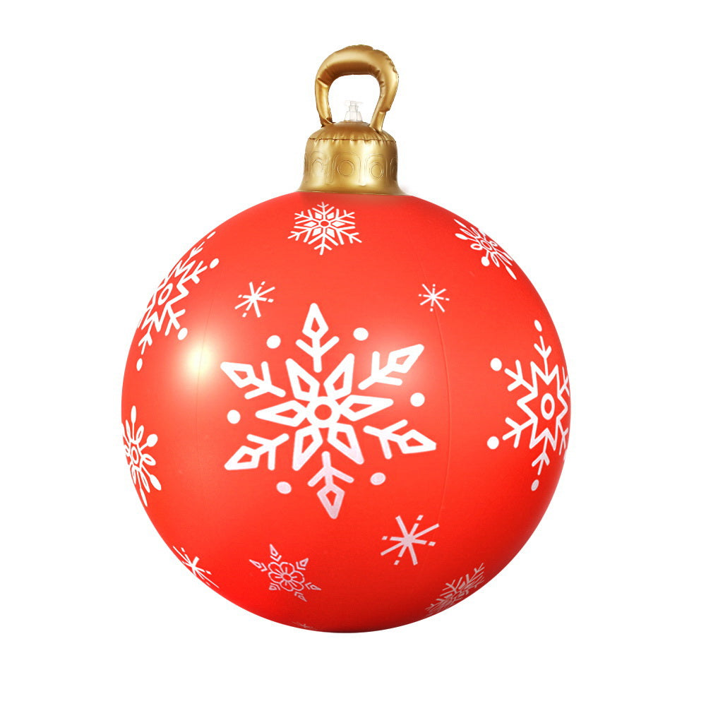 Jingle Jollys Christmas Inflatable Ball Bauble 60cm Outdoor Decoration Red - ShopFrenzy