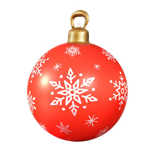Jingle Jollys Christmas Inflatable Ball Bauble 60cm Outdoor Decoration Red - ShopFrenzy