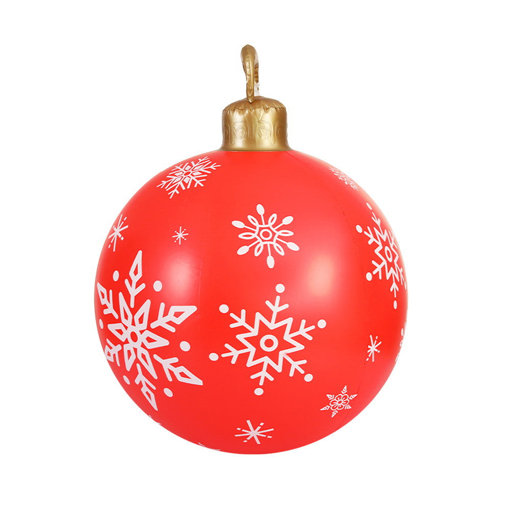 Jingle Jollys Christmas Inflatable Ball Bauble 60cm Outdoor Decoration Red - ShopFrenzy