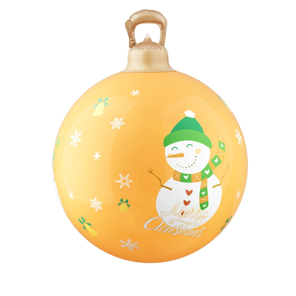 Jingle Jollys Christmas Inflatable Ball 60cm Led Illuminated Snowman Xmas Decor - ShopFrenzy