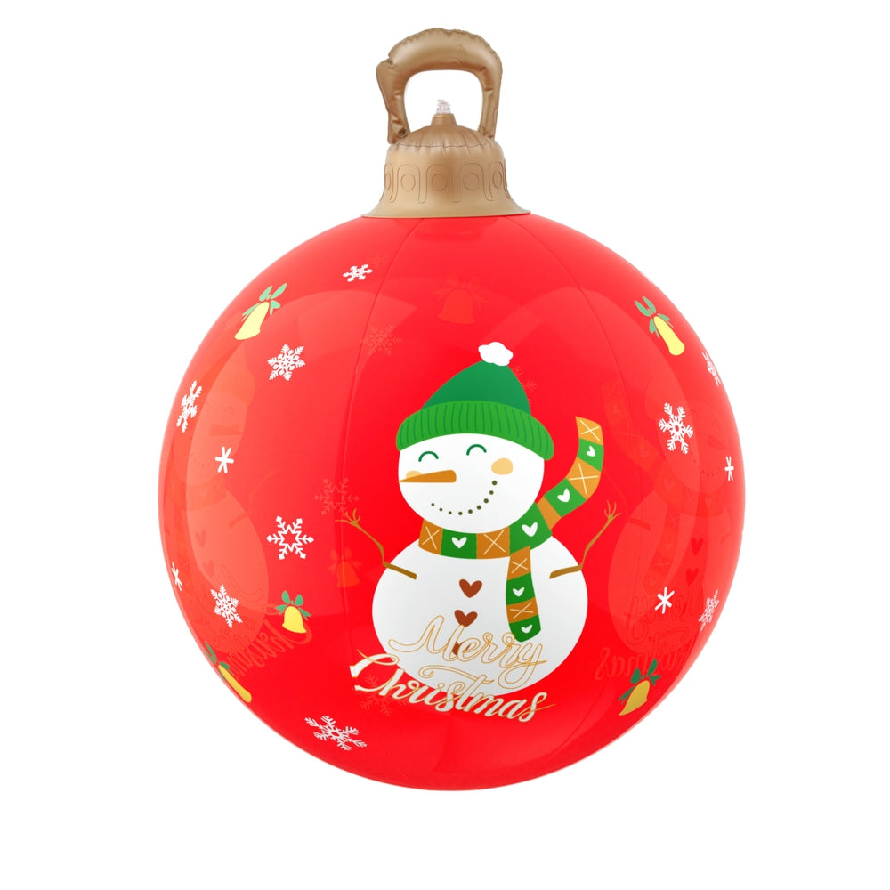 Jingle Jollys Christmas Inflatable Ball 60cm Illuminated Led Snowman Xmas Decor - ShopFrenzy