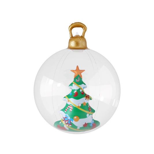 Jingle Jollys Christmas Inflatable Ball 60cm Tree Decoration Giant Bauble Clear - ShopFrenzy