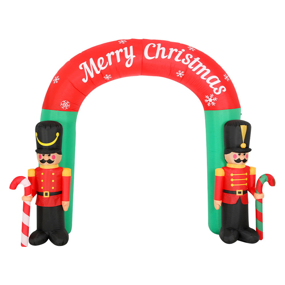 Jingle Jollys Christmas Inflatable Archwary Nutcracker 3M Illuminated Decorations - ShopFrenzy