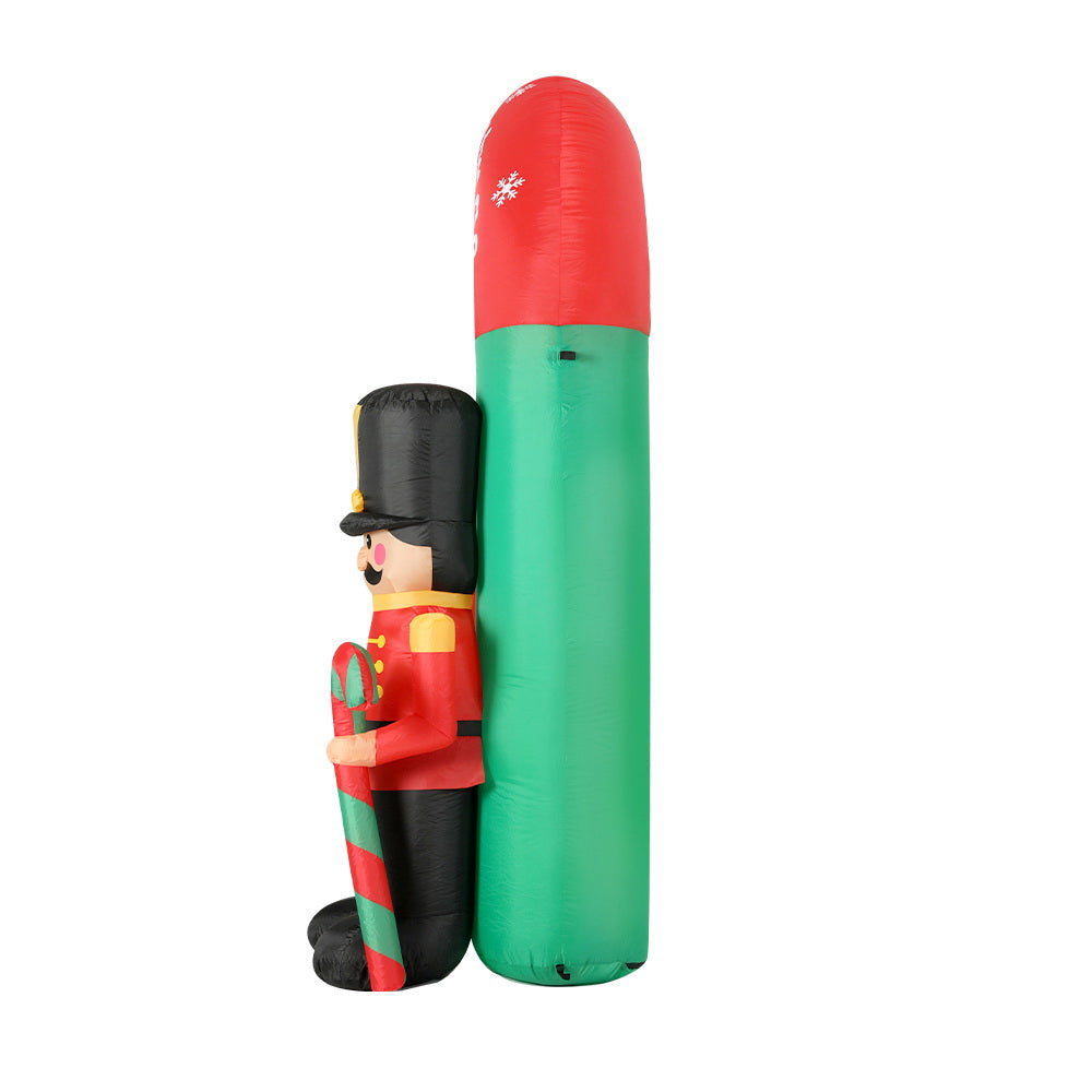 Jingle Jollys Christmas Inflatable Archwary Nutcracker 3M Illuminated Decorations - ShopFrenzy