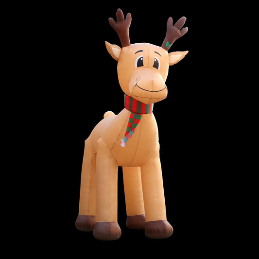 Jingle Jollys Christmas Inflatable Reindeer 5M Illuminated Decorations - ShopFrenzy