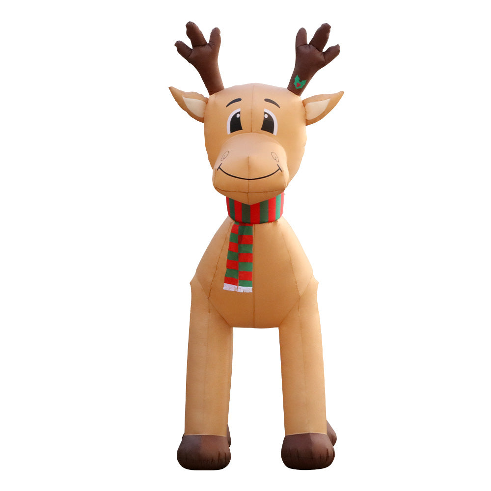 Jingle Jollys Christmas Inflatable Reindeer 5M Illuminated Decorations - ShopFrenzy