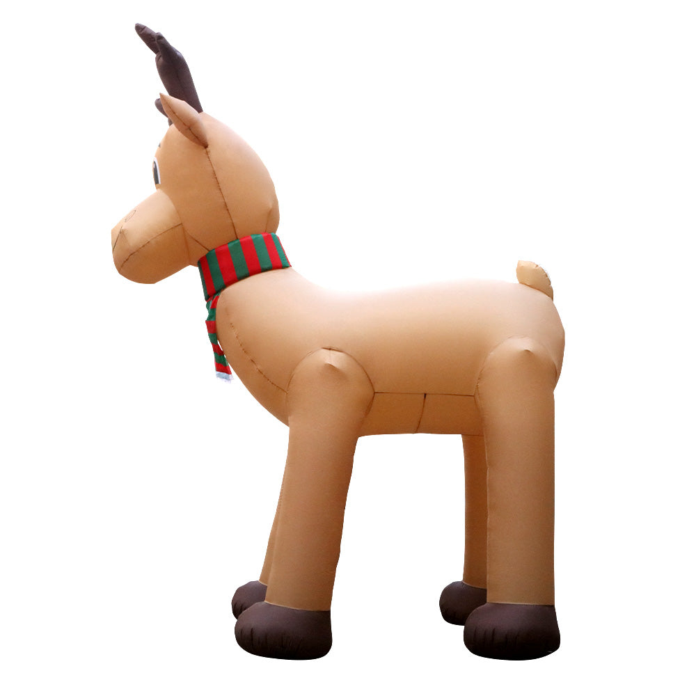 Jingle Jollys Christmas Inflatable Reindeer 5M Illuminated Decorations - ShopFrenzy