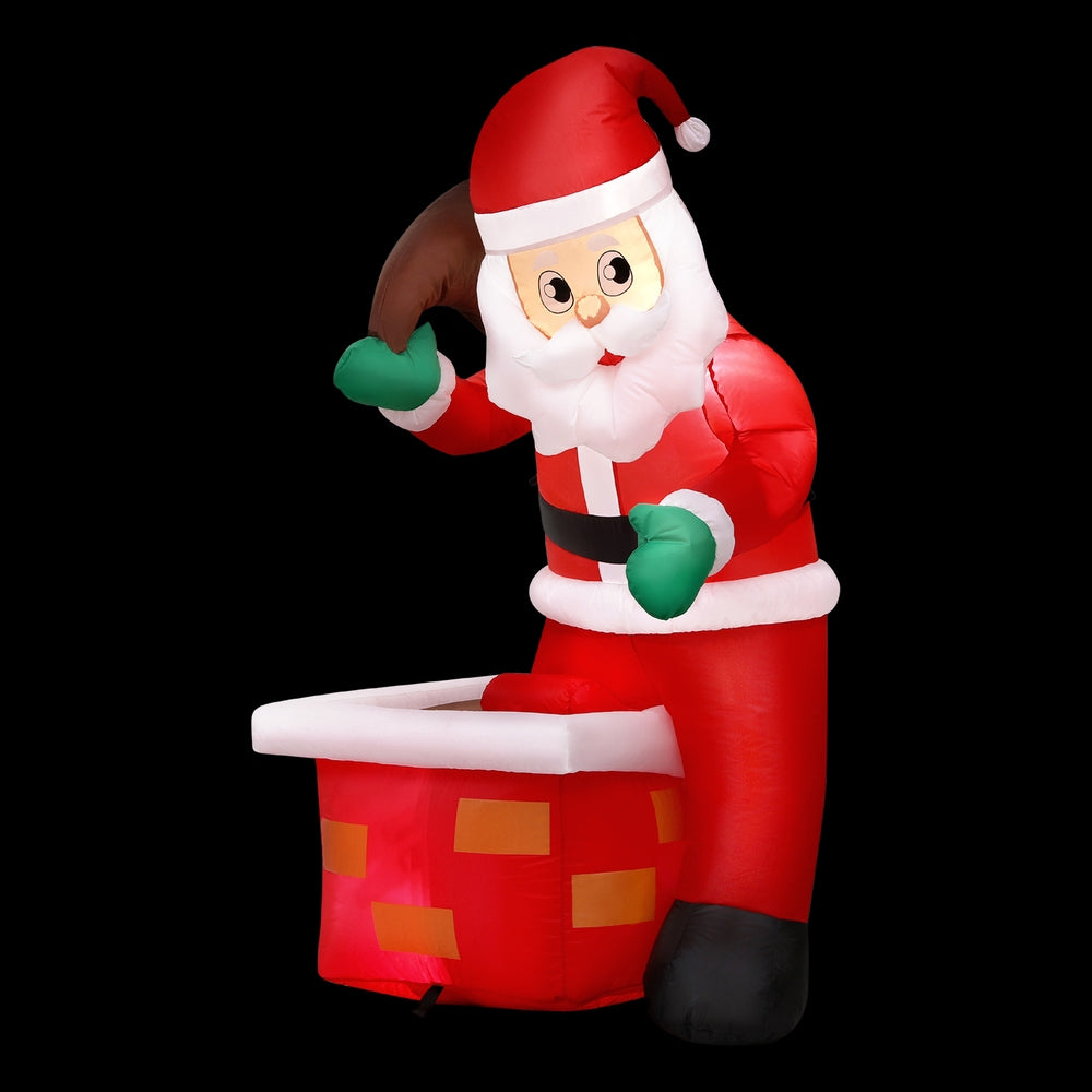 Jingle Jollys Christmas Inflatable Santa Illuminated Decorations - ShopFrenzy