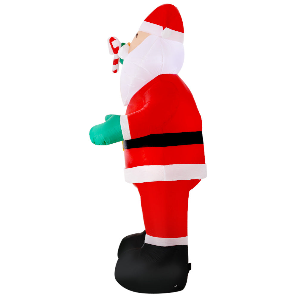 Jingle Jollys Christmas Inflatable Santa 3M Illuminated Decorations - ShopFrenzy