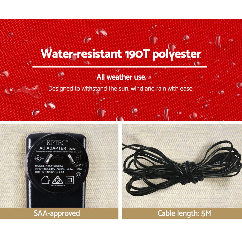 Jingle Jollys Christmas Inflatable Santa 3M Illuminated Decorations - ShopFrenzy