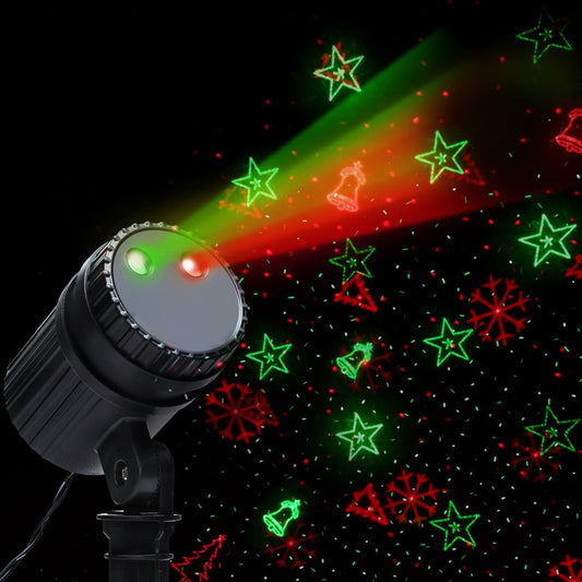 1X Projector Light Christmas Lights Laser Outdoor Decorations Jingle Jollys - ShopFrenzy