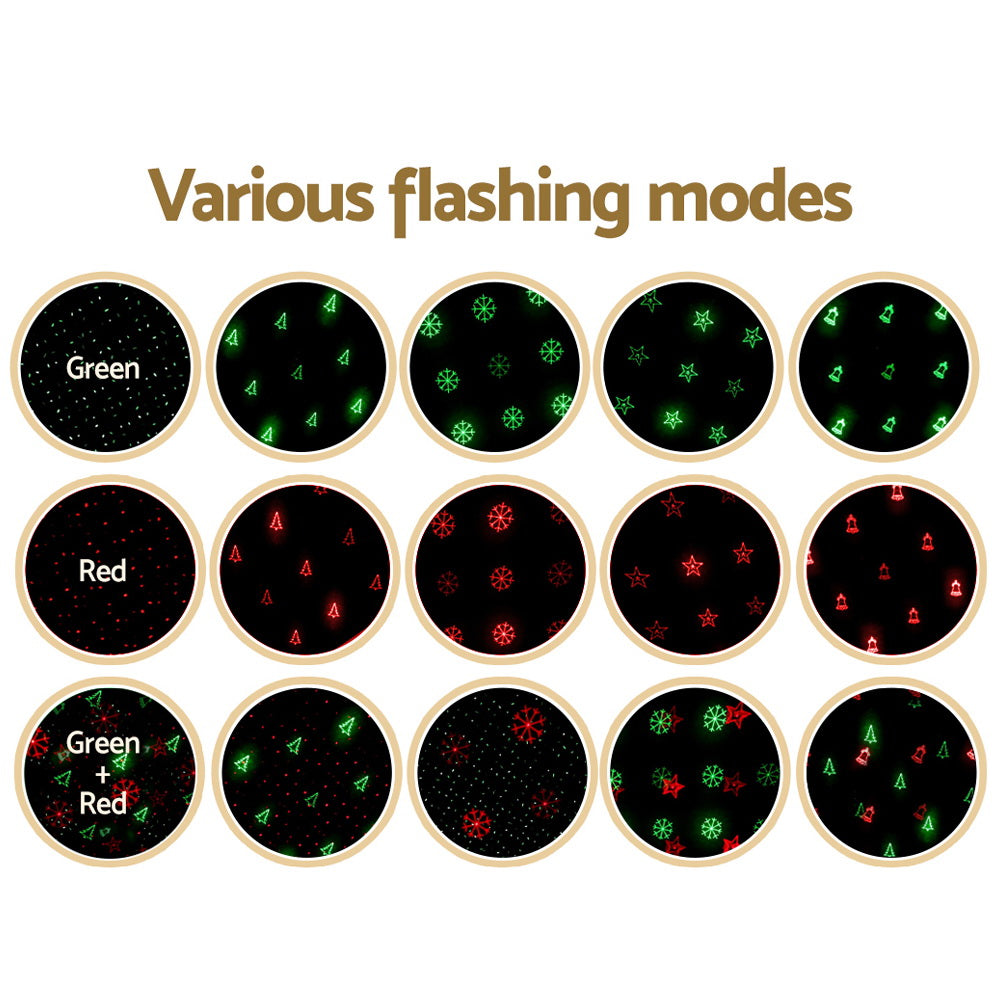 1X Projector Light Christmas Lights Laser Outdoor Decorations Jingle Jollys - ShopFrenzy