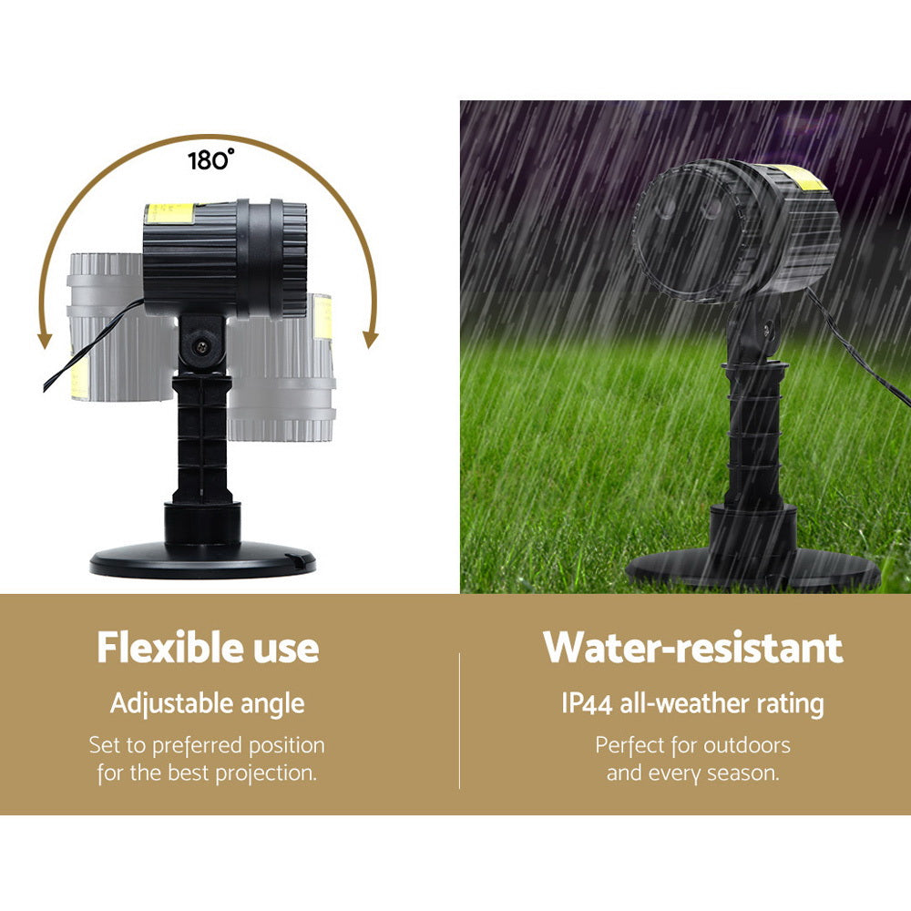 1X Projector Light Christmas Lights Laser Outdoor Decorations Jingle Jollys - ShopFrenzy