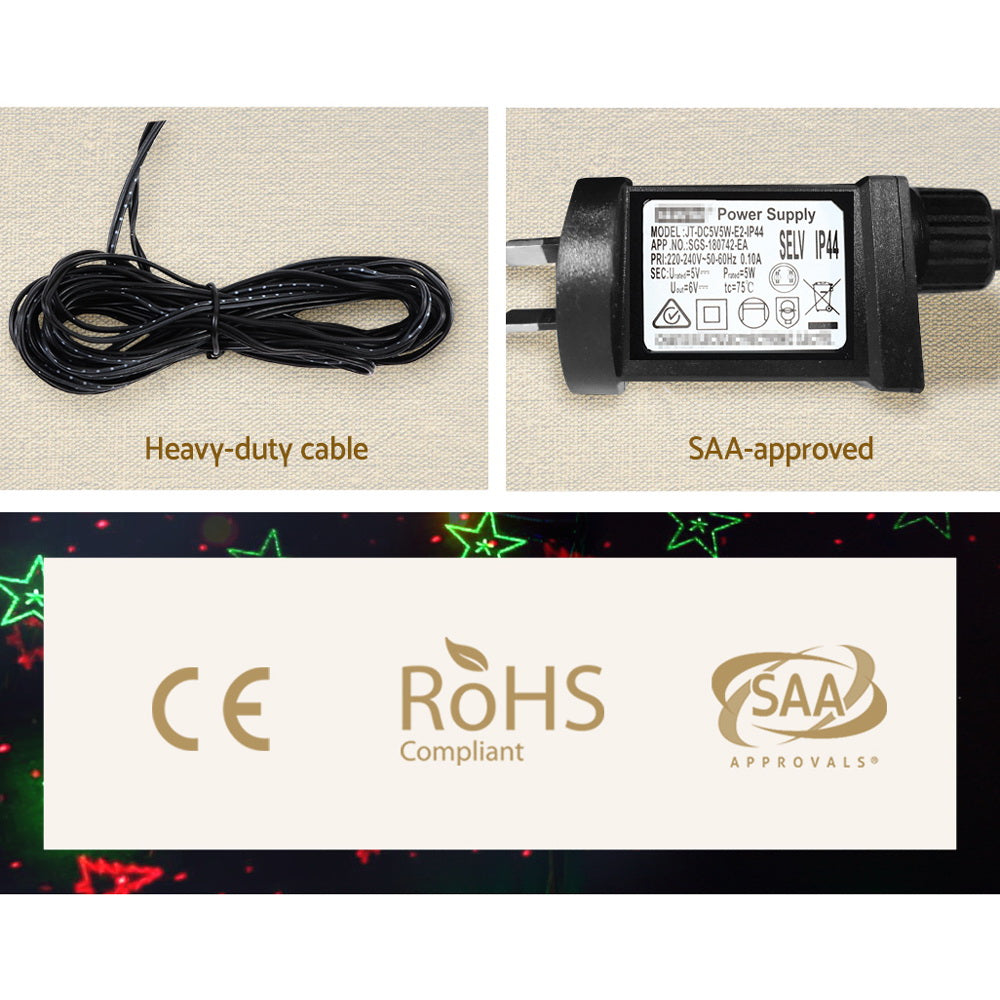 1X Projector Light Christmas Lights Laser Outdoor Decorations Jingle Jollys - ShopFrenzy