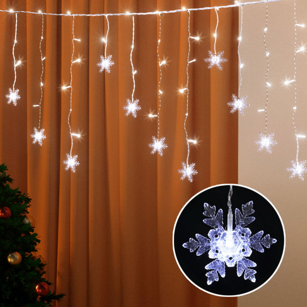 160 LED 6M Christmas Lights Icicle Light Solar Cold Jingle Jollys - ShopFrenzy