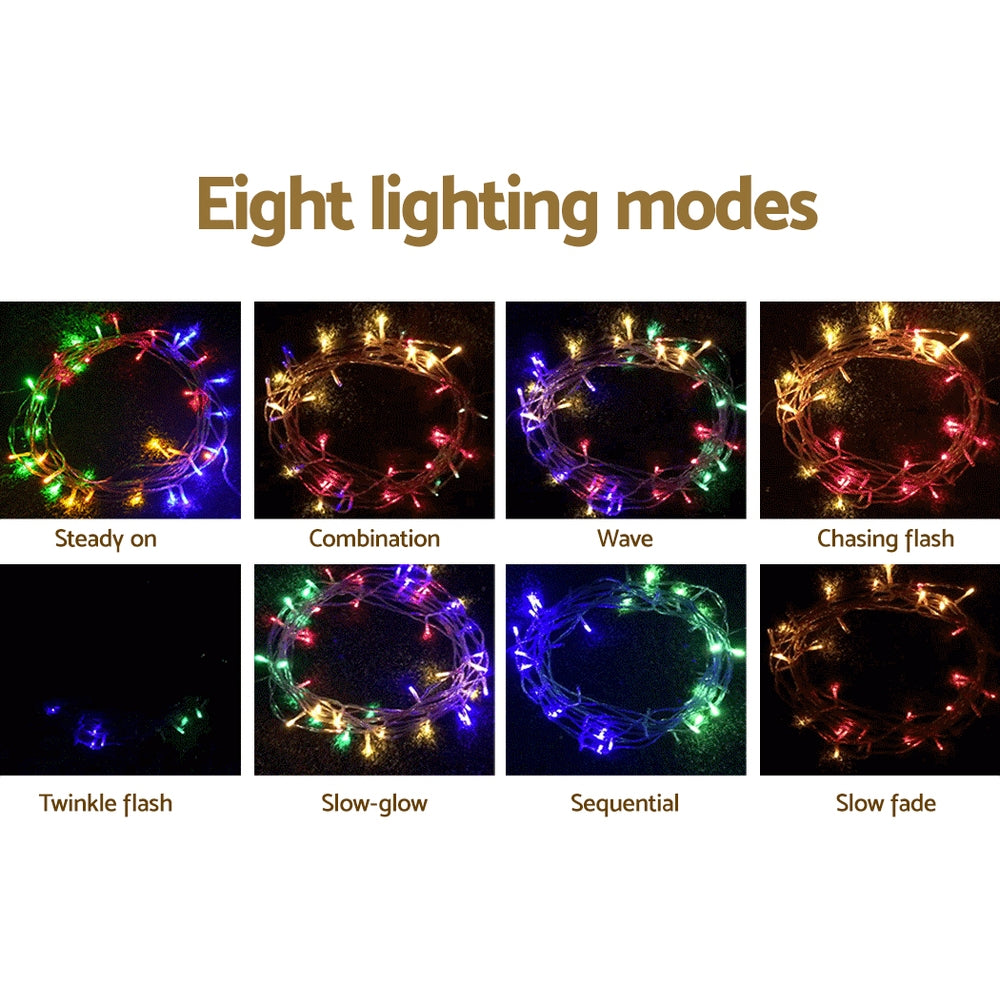 20M Christmas Lights Icicle Light 800 LED Multi-coloured Jingle Jollys - ShopFrenzy
