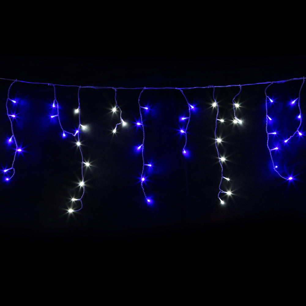 20M Christmas Lights Icicle Light 800 LED Blue White Decor Jingle Jollys - ShopFrenzy