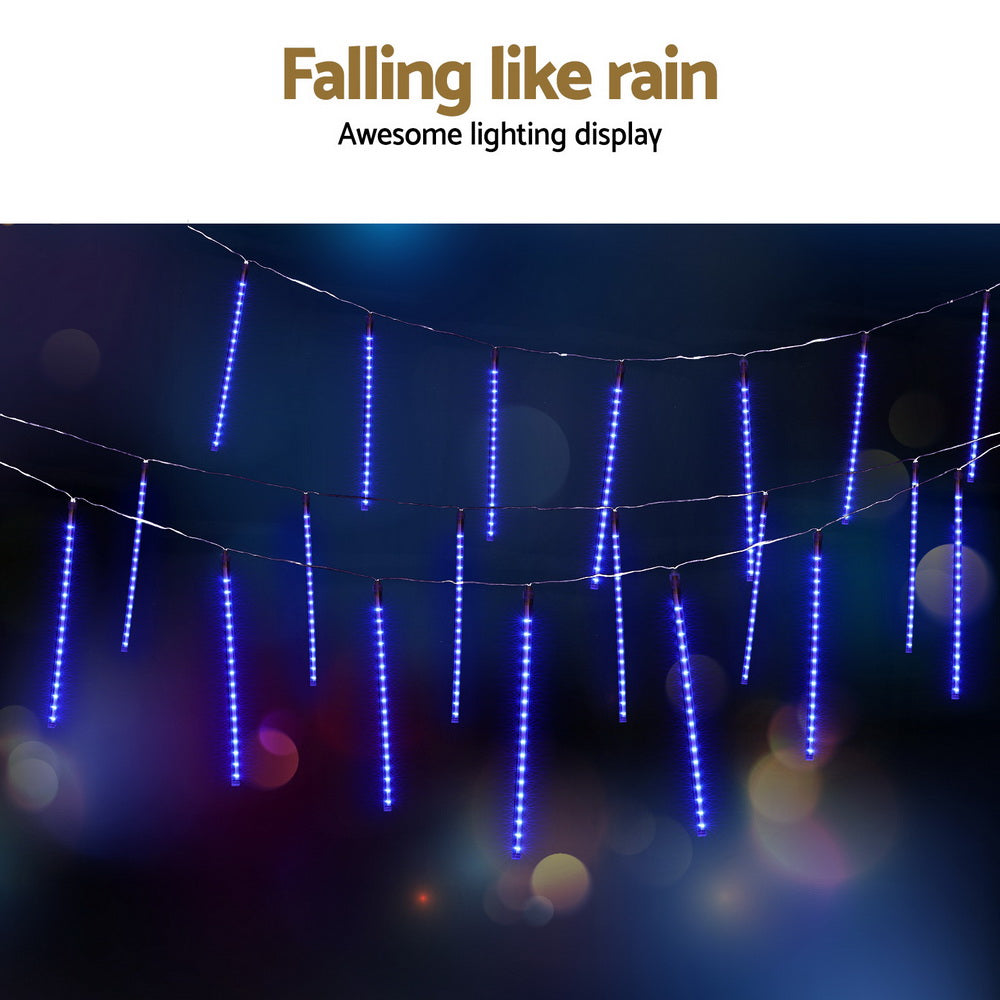 288 LED 7M Christmas Lights Icicle Light Falling Metor Jingle Jollys - ShopFrenzy