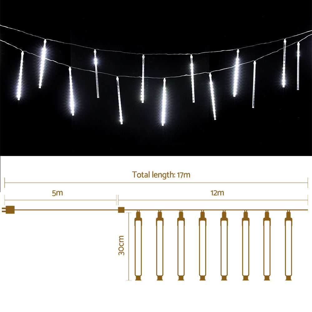 12M Christmas Lights Icicle Light 960 LED Falling Metor Jingle Jollys - ShopFrenzy