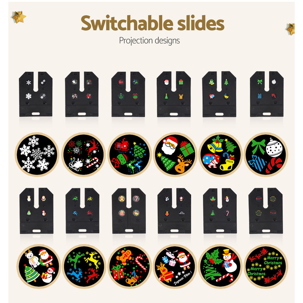 1X Projector Light Christmas Lights Laser Outdoor Decorations Jingle Jollys - ShopFrenzy