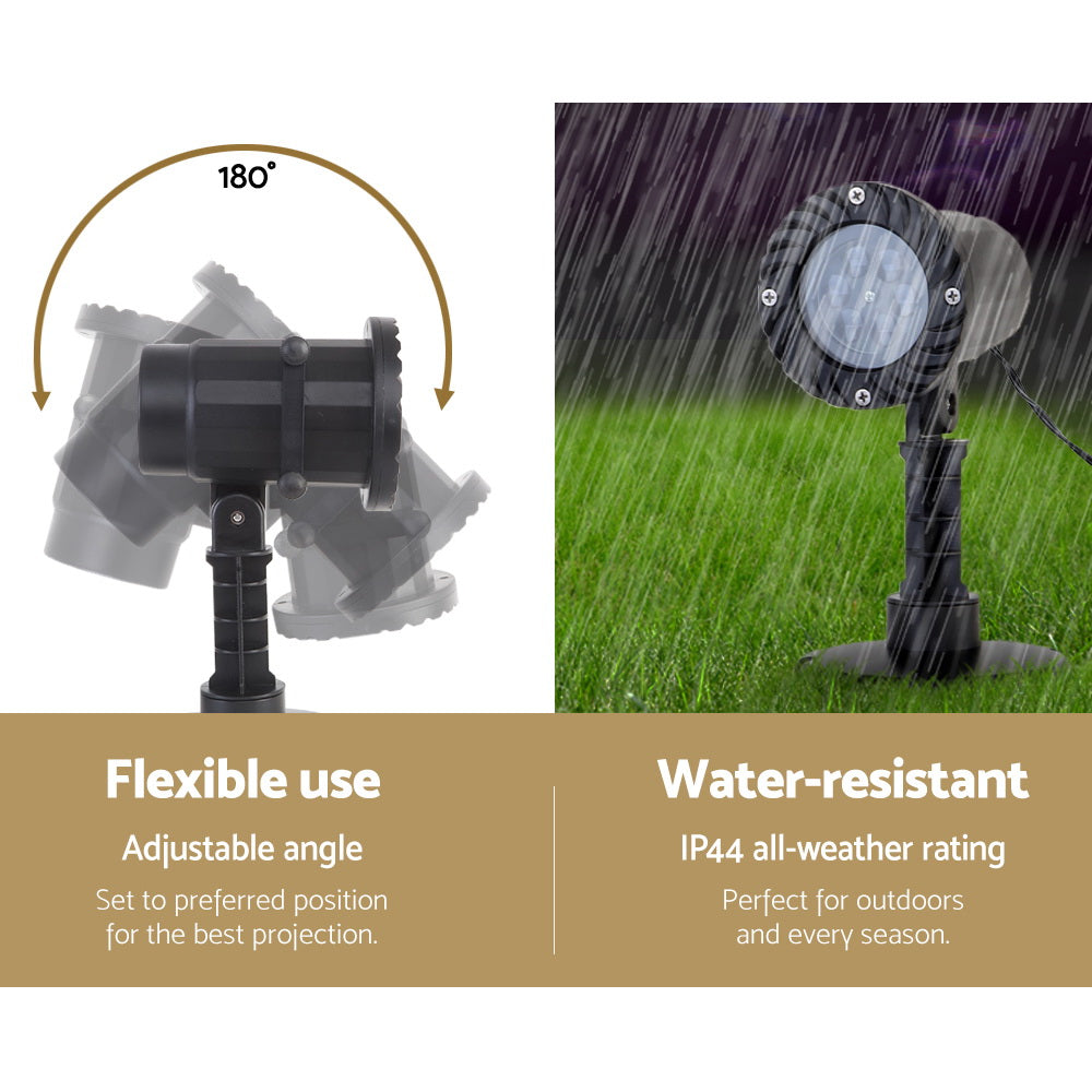 1X Projector Light Christmas Lights Laser Outdoor Decorations Jingle Jollys - ShopFrenzy