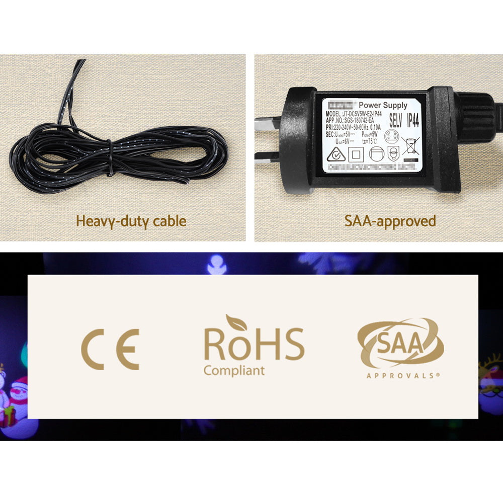 1X Projector Light Christmas Lights Laser Outdoor Decorations Jingle Jollys - ShopFrenzy