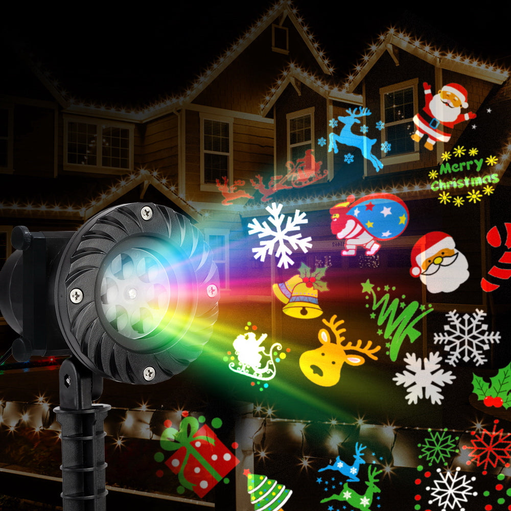 1X Projector Light Christmas Lights Laser Outdoor Decorations Jingle Jollys - ShopFrenzy