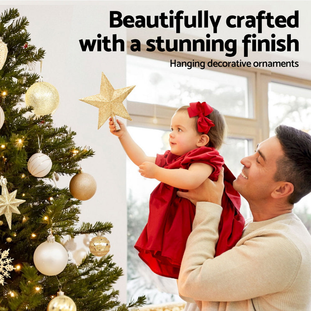 Jingle Jollys 125pcs Christmas Tree Decorations Set Baubles Ornaments Party - ShopFrenzy