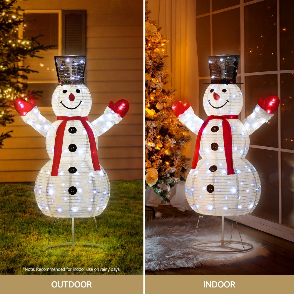 1.7M Christmas Lights 200 LED Fairy Light Snowman Decorations Jingle Jollys - ShopFrenzy