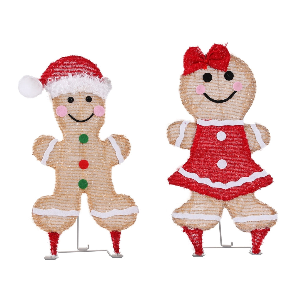 30 LED Christmas Lights Gingerbread Motif Fairy Light Decoration Jingle Jollys - ShopFrenzy