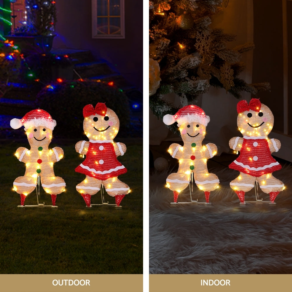 30 LED Christmas Lights Gingerbread Motif Fairy Light Decoration Jingle Jollys - ShopFrenzy