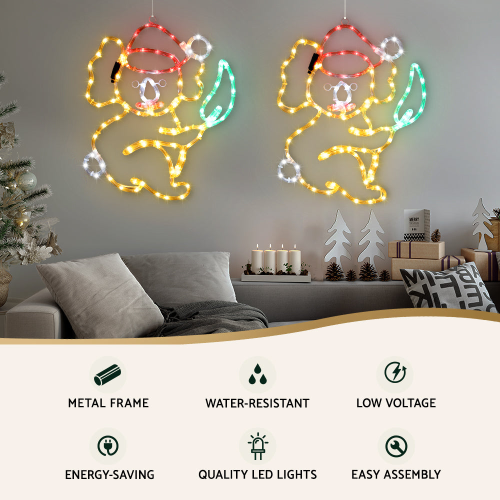 0.48M Christmas Lights Motif 216 LED Rope Light Outdoor Decoration Jingle Jollys - ShopFrenzy