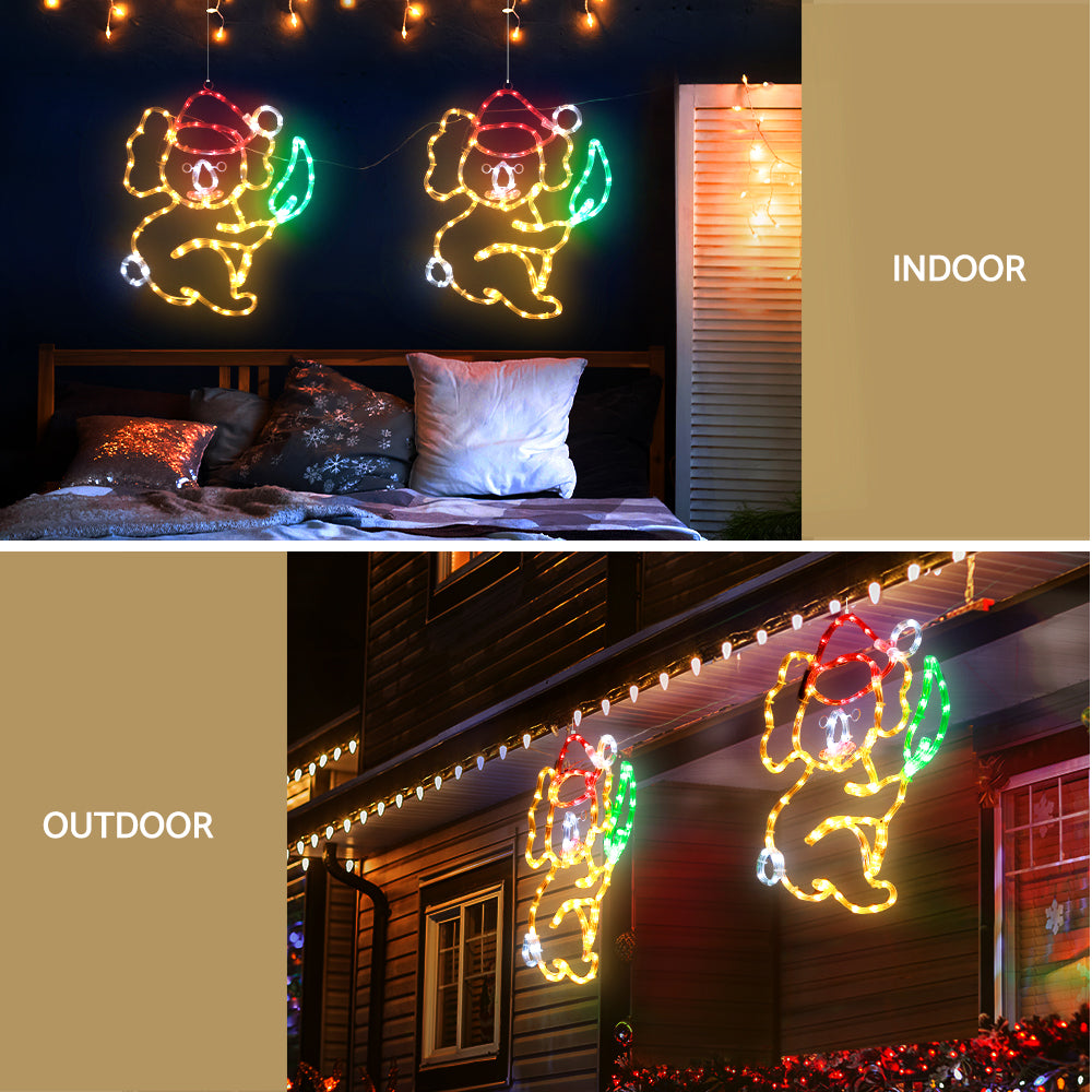 0.48M Christmas Lights Motif 216 LED Rope Light Outdoor Decoration Jingle Jollys - ShopFrenzy