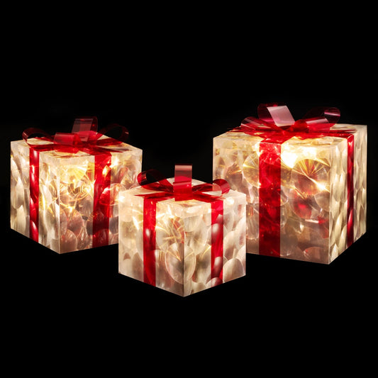 3 PCS Christmas Lights 70 LED Fairy Light Gift Box Jingle Jollys - ShopFrenzy