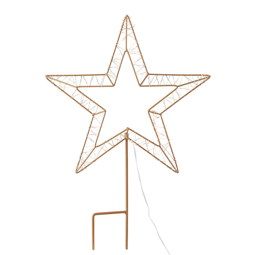 100 LED Christmas Lights Fairy Light Ground Star Garden Decoration Jingle Jollys - ShopFrenzy