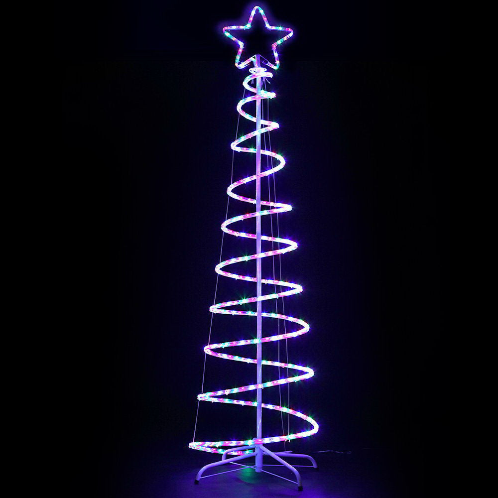 1.88M Christmas Lights Tree 288 LED Decorations Jingle Jollys - ShopFrenzy