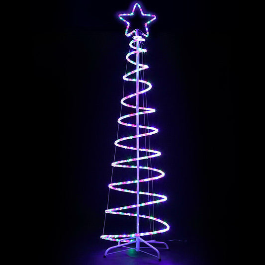 1.88M Christmas Lights Tree 288 LED Decorations Jingle Jollys - ShopFrenzy