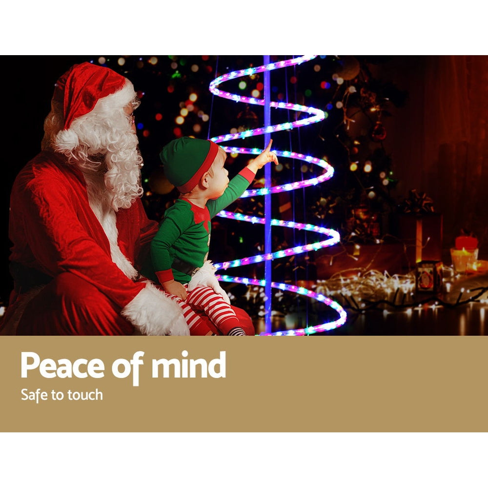 1.88M Christmas Lights Tree 288 LED Decorations Jingle Jollys - ShopFrenzy