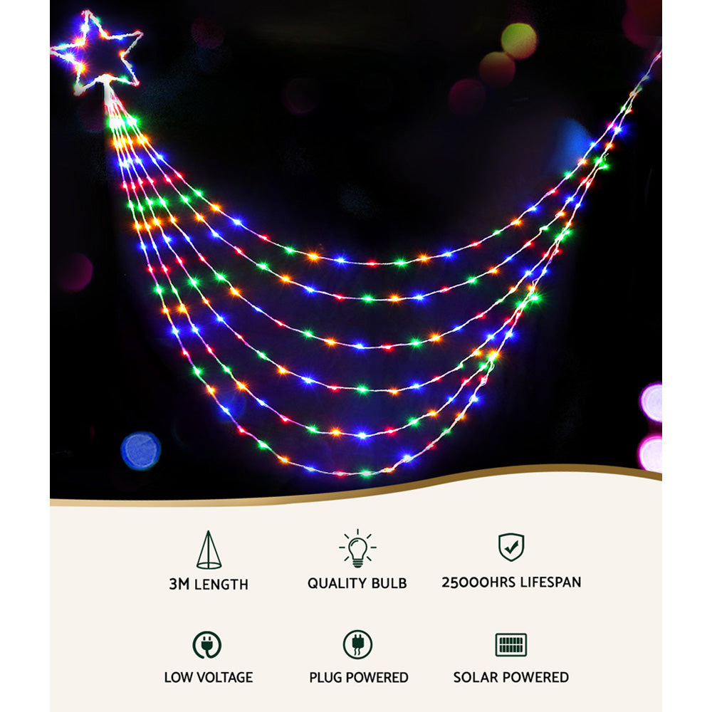 200 LED 3M Christmas Lights Solar String Fairy Light Jingle Jollys - ShopFrenzy