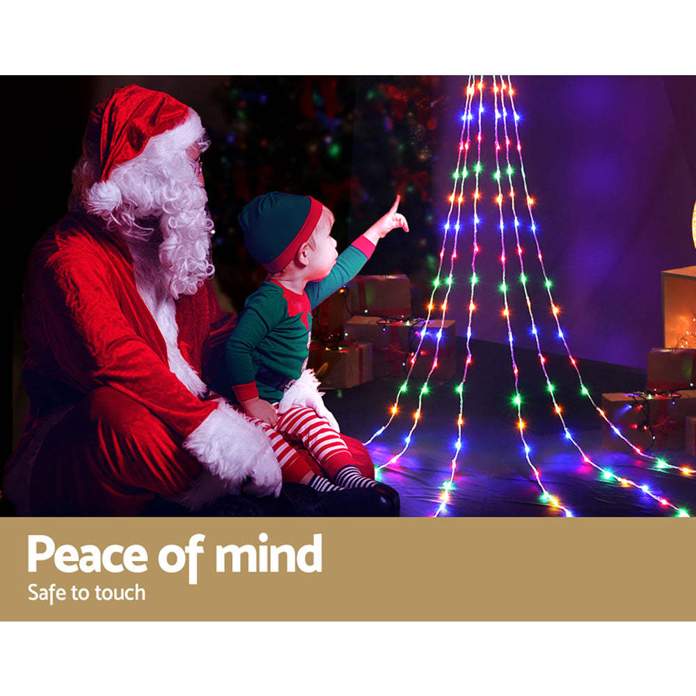 200 LED 3M Christmas Lights Solar String Fairy Light Jingle Jollys - ShopFrenzy