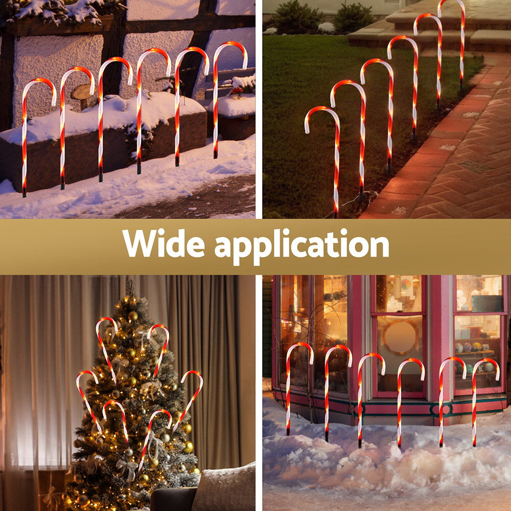 42 LED 6 PCS Christmas Lights Path Ground Light Garden Decorations Jingle Jollys - ShopFrenzy