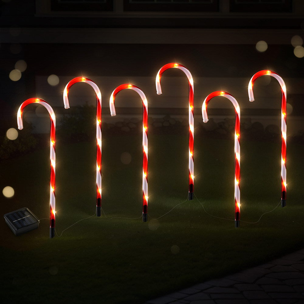 42 LED 6 PCS Christmas Lights Path Ground Light Garden Decorations Jingle Jollys - ShopFrenzy