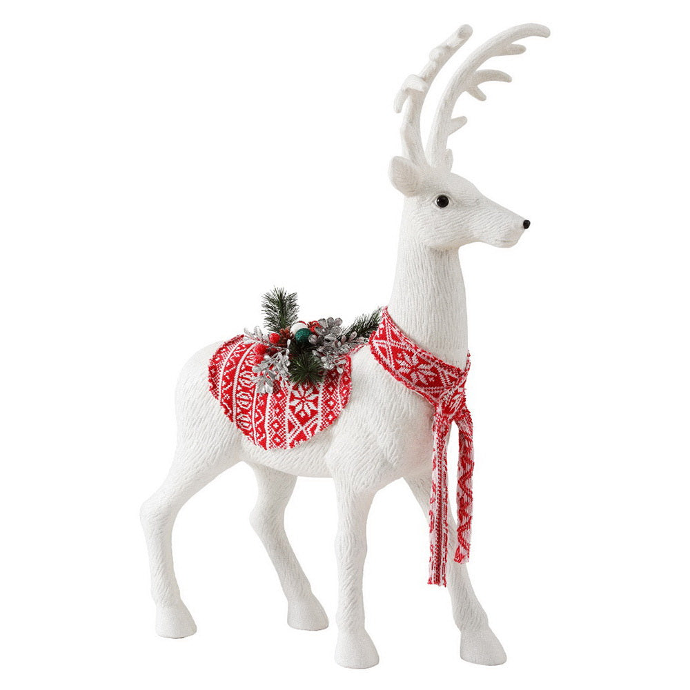 Jingle Jollys Christmas Reindeer 80cm Glitter Deer Ornaments Party Decorations - ShopFrenzy