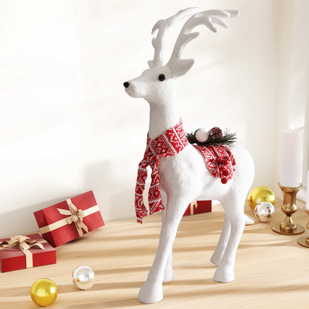 Jingle Jollys Christmas Reindeer 60cm Glitter Deer Ornaments Party Decorations - ShopFrenzy